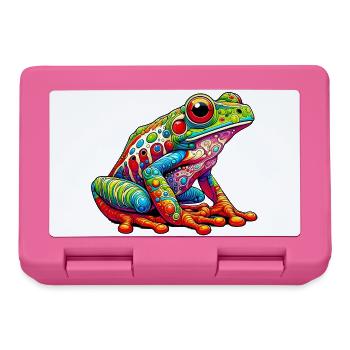 Grenouille - Boîte à goûter - rose - Devant
