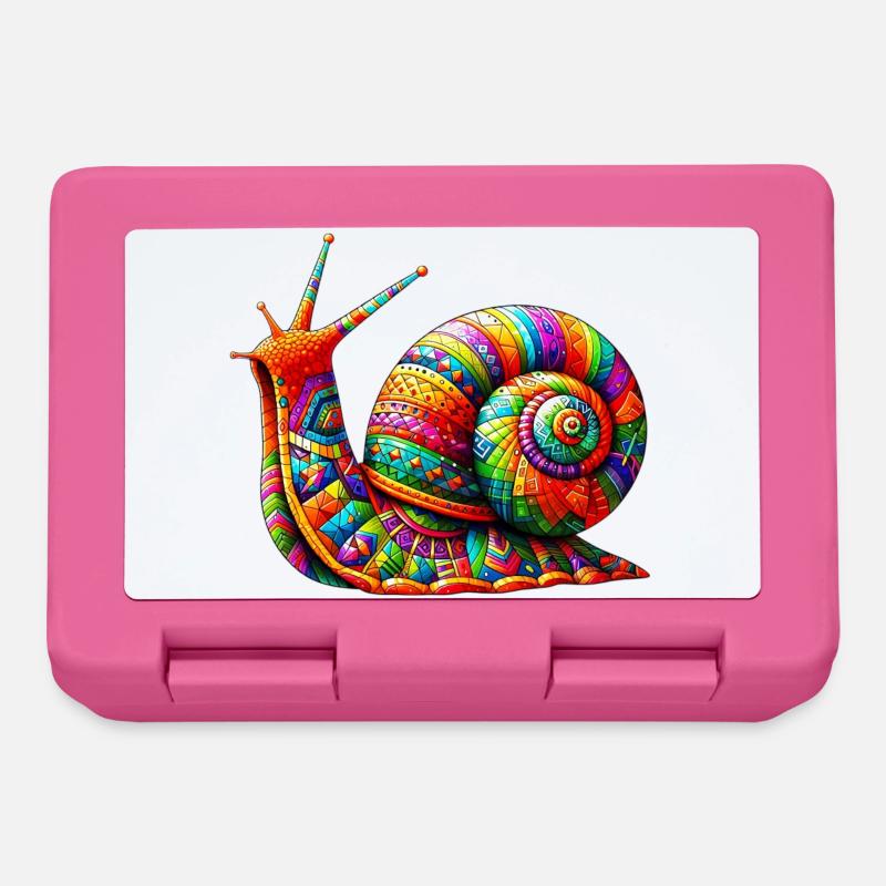 Schnecke - Brotdose - Pink