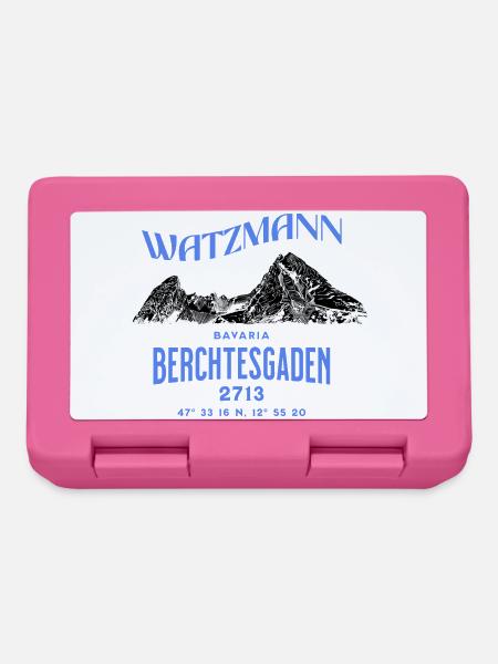 Watzmann – Berchtesgaden Bavaria Alpen Koordinaten - Brotdose - Pink