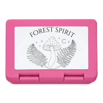 Forest spirit, mushroom and fern - Lunchbox - pink - Front
