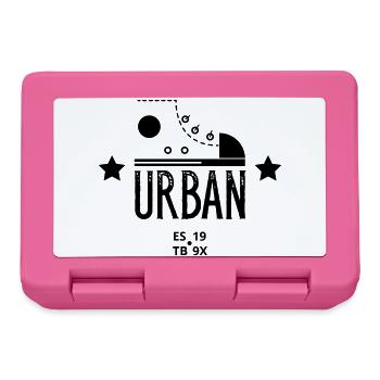 Urban Shoe Graphic Design With Stars and Text Art - Boîte à goûter - rose - Devant