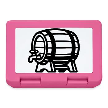 Beer Barrel Symbol Brewery - Lunchbox - pink - Front