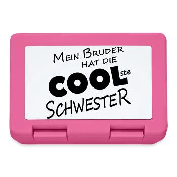 MY BROTHER HAS THE COOLEST SISTER - Lunchbox - pink - Front