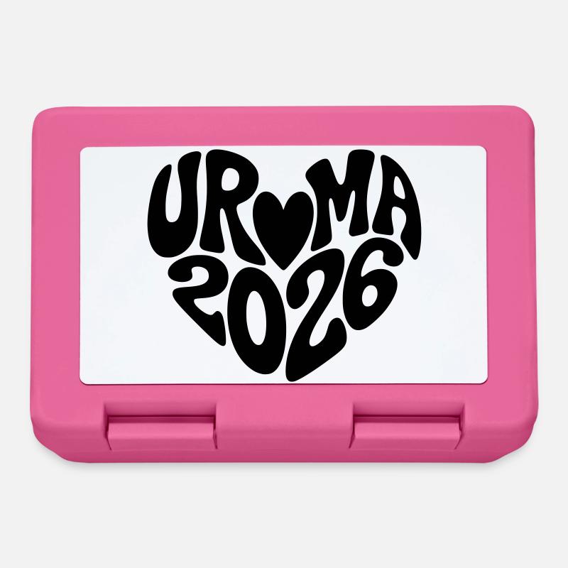 Uroma 2026 Herz Form - Brotdose - Pink