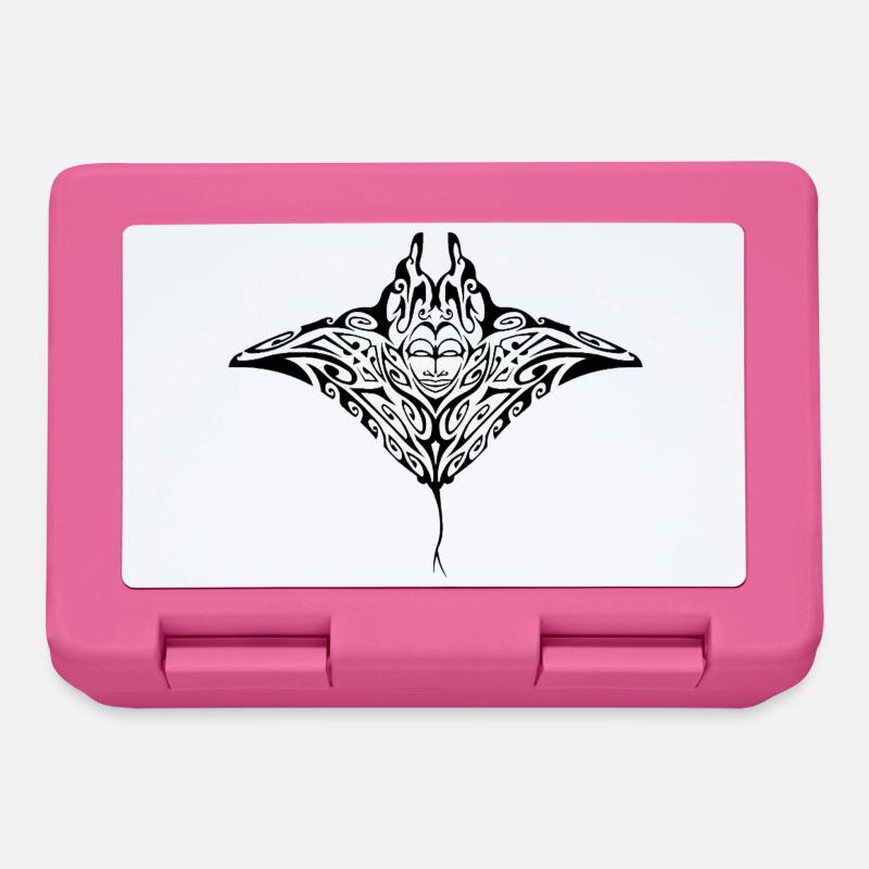 Raie_manta-1-noir - Boîte à goûter - rose