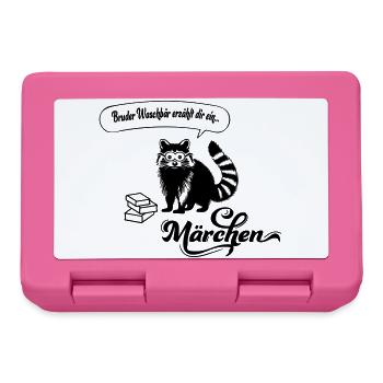 Frère Raton laveur - Boîte à goûter - rose - Devant