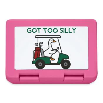 Goose in golf cart - Lunchbox - pink - Front