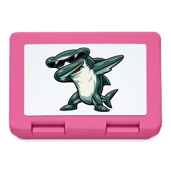 Dabbing hammerhead shark - Lunchbox - pink - Front