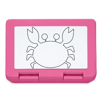 Krabbenumriss - Brotdose - Pink - Vorne