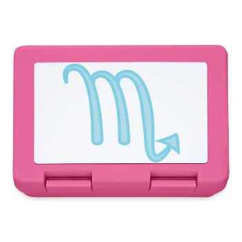 Skorpion-Sternzeichen Pastellblau - Brotdose - Pink - Vorne