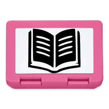 Buch Bücher lesen - Brotdose - Pink - Vorne