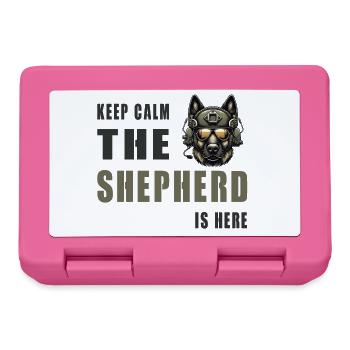 Schäferhund / Ruhe Bewahren - Brotdose - Pink - Vorne