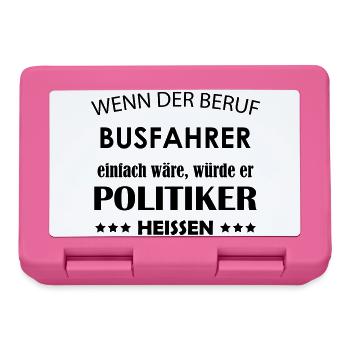 Busfahrer Spruch - Brotdose - Pink - Vorne
