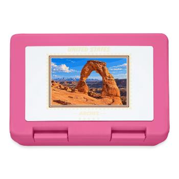 Vereinigte Staaten Arches Vintage Reisemarke - Brotdose - Pink - Vorne