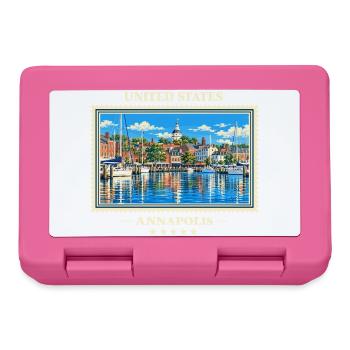 Vereinigte Staaten Annapolis Vintage Reisemarke - Brotdose - Pink - Vorne