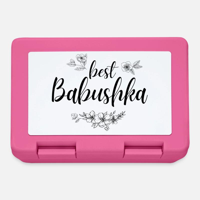 Best Babushka. Babushka gift - Lunchbox - pink
