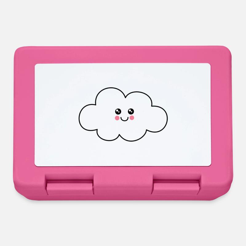 Cloud | Cute | face - Lunchbox - pink