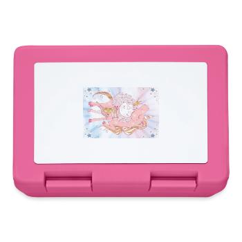 la Princesse et la Licorne : Magie et féérie - Boîte à goûter - rose - Devant
