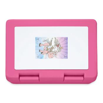 La Princesse et la Licorne sur arc-en-ciel magique - Boîte à goûter - rose - Devant