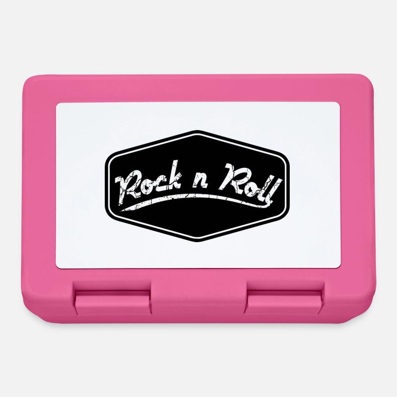 Rock n Roll Schild Shape - Brotdose - Pink