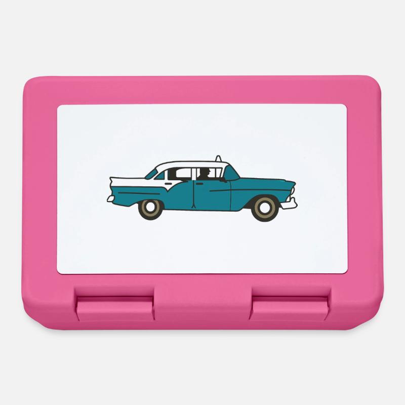 Kubanisches Oldtimer-Auto - Brotdose - Pink