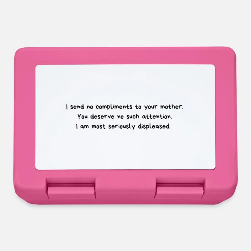 Citation Lady Catherine de Jane Austen - Boîte à goûter - rose
