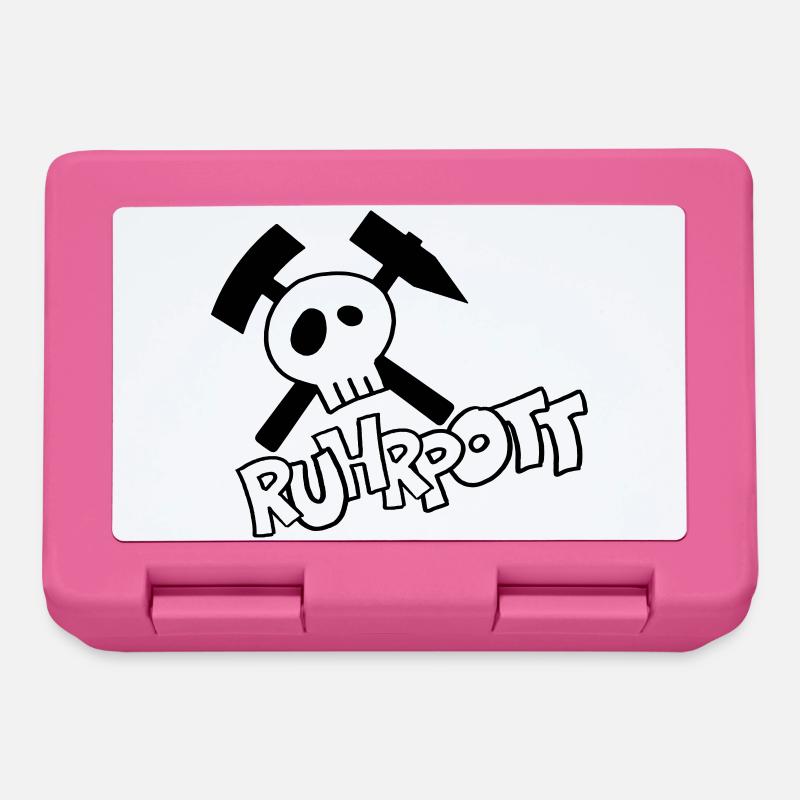 Ruhrpott Pirat - schwarz - Brotdose - Pink