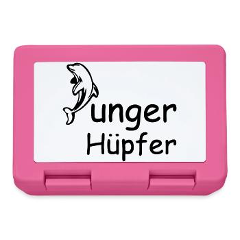 Junger Hüpfer Geschenk - Brotdose - Pink - Vorne