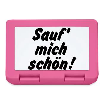 Sauf mich schön - Brotdose - Pink - Vorne