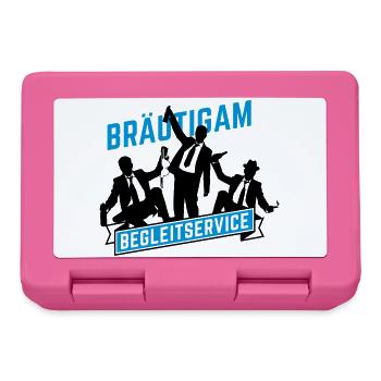 junggesellenabschied bräutigam - Brotdose - Pink - Vorne