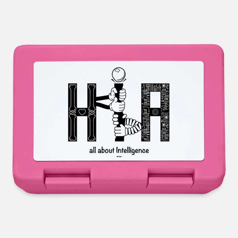 Human vs Artificial Intelligence KI - Brotdose - Pink