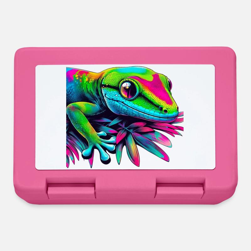 Gecko - Brotdose - Pink