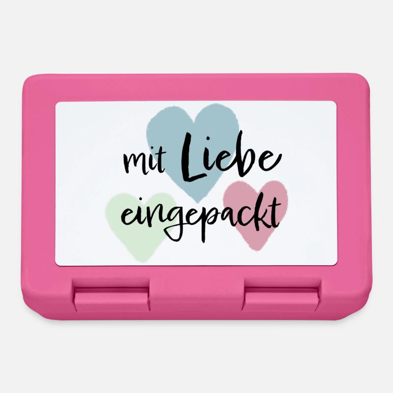 Mit liebe eingepackt - Brotdose - Pink