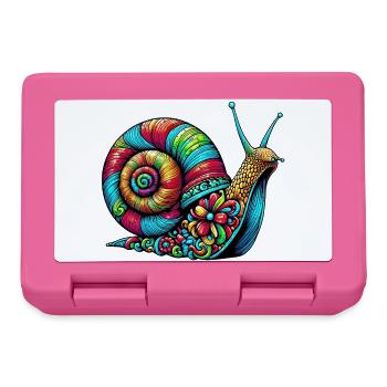 Escargot - Boîte à goûter - rose - Devant