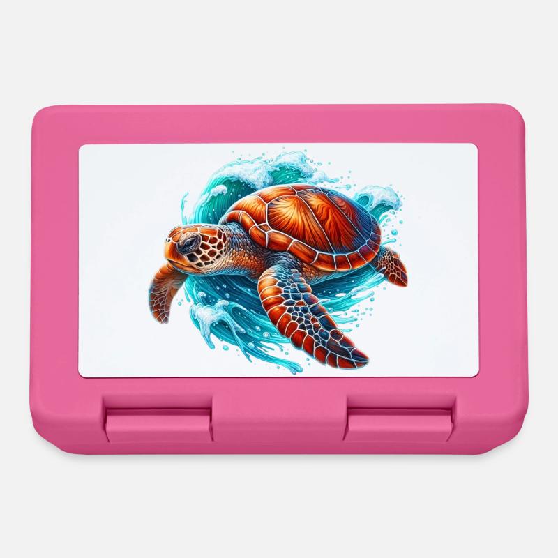 Schildkröte - Brotdose - Pink