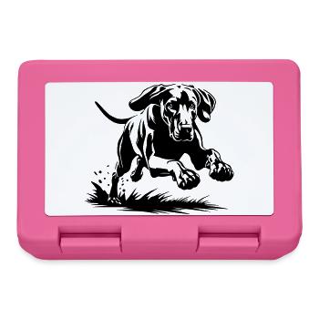 Weimaraner - Brotdose - Pink - Vorne