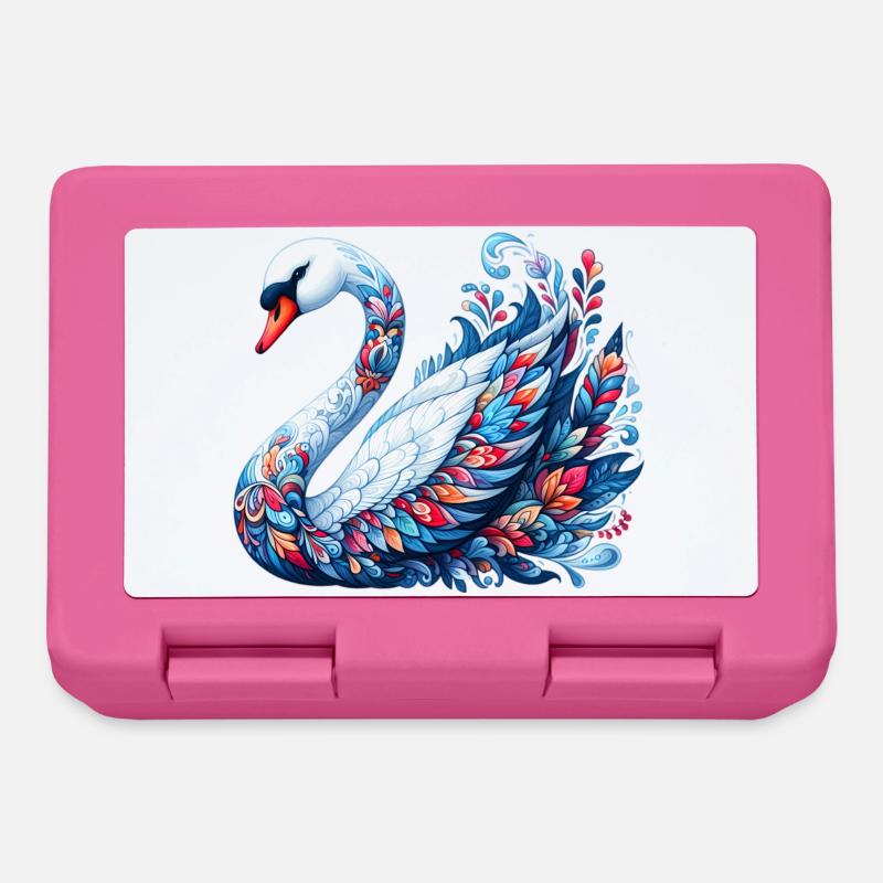 Schwan - Brotdose - Pink