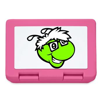 Nerd Caterpillar Intelligent Geek Worm Horn-rimmed Glasses Smart - Lunchbox - pink - Front
