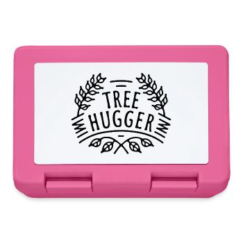 Tree hugger forest trees lover funny humor - Lunchbox - pink - Front