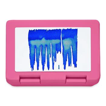 Abstract - Blue Background - Lunchbox - pink - Front