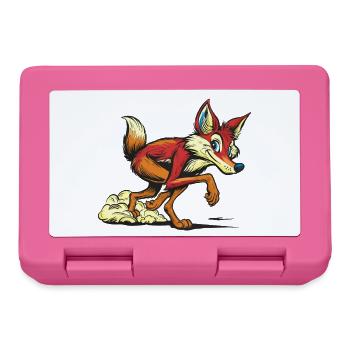Red Fox Cartoon Sprint - Lunchbox - pink - Front