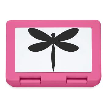 Libelle Silhouette  - Brotdose - Pink - Vorne