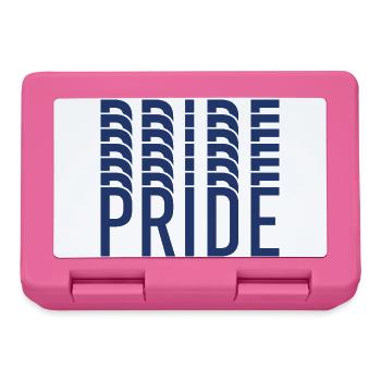 Blue Pride Geometrisches Muster - Brotdose - Pink - Vorne