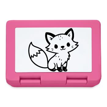 Fuchs Niedlich - Brotdose - Pink - Vorne
