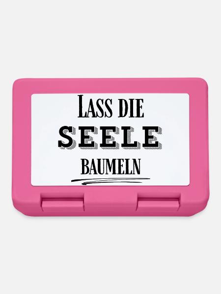 LEICHTIGKEIT – Lass die Seele baumeln - Brotdose - Pink
