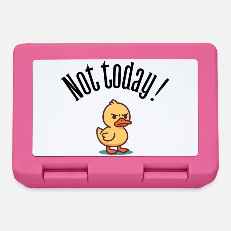 Not Today! Grumpy Duck Attitude T-Shirt - Lunchbox - pink