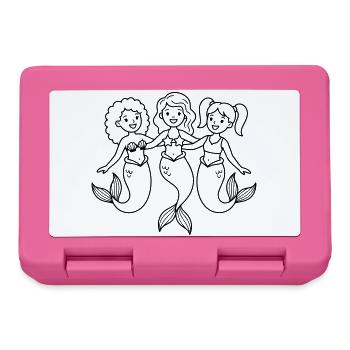 Meerjungfrauen - Brotdose - Pink - Vorne