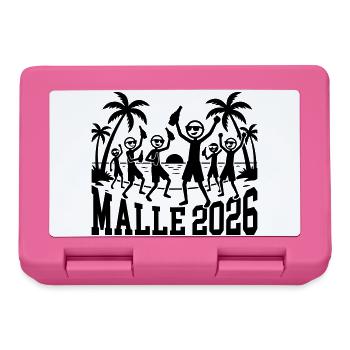 Vacances à Malle 2026 - Boîte à goûter - rose - Devant