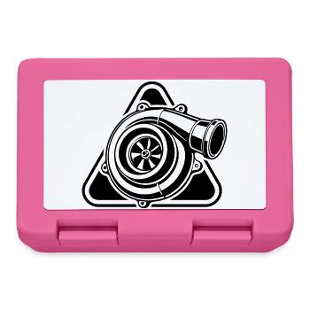 Logo de réglage de voiture turbocompresseur - Boîte à goûter - rose - Devant