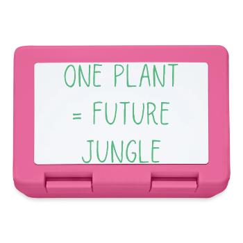 One Plant Future Jungle | Funny Plant Lover - Lunchbox - pink - Front